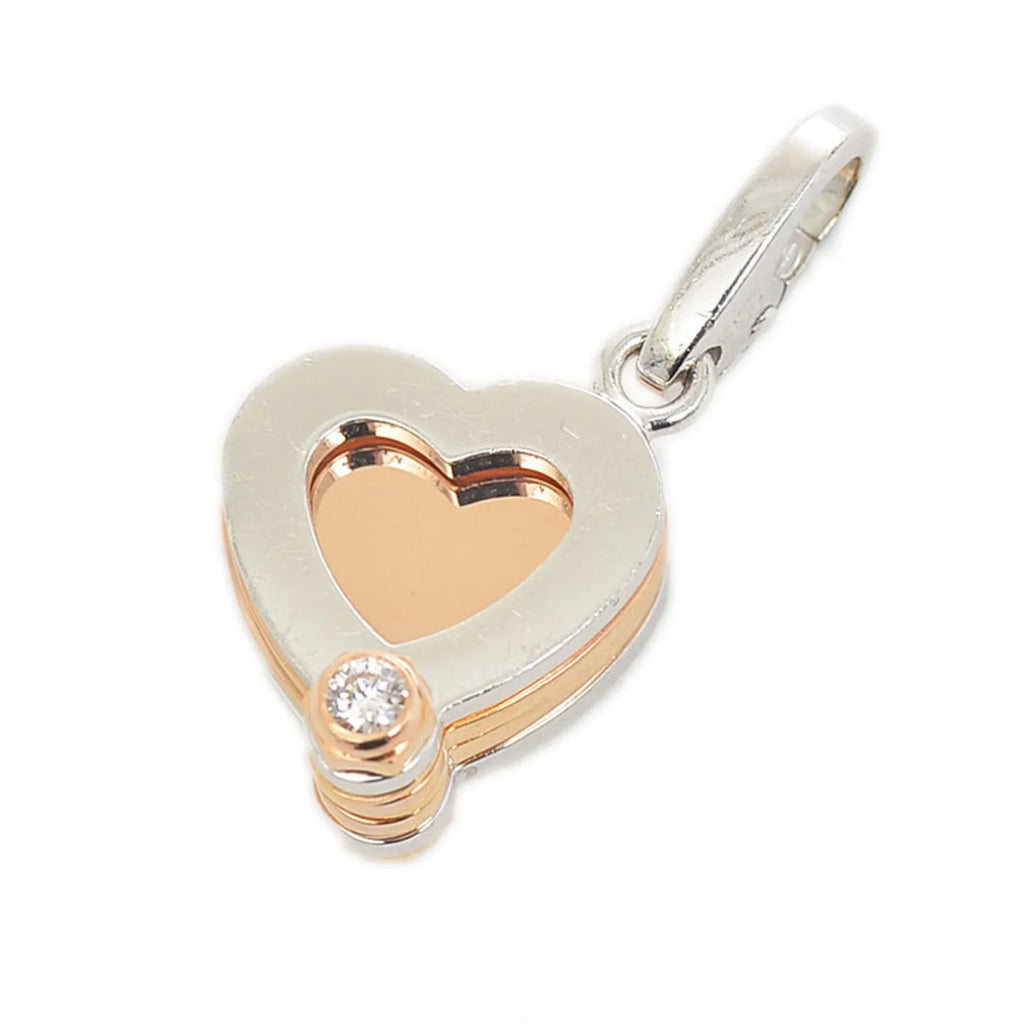 Pre-Owned Cartier Clover Charm Pendant Top K18WG/PG Diamond B3009000 (Good)