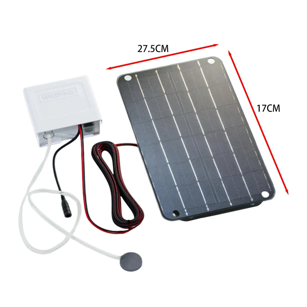 simhoa Sizeolar Air Pump,Aquarium Air Pump Oxygenator Sizeilent Eco Friendly,6V Sizeolar Pond Aerator Sizeolar Powered Pond Pump for Hydroponics