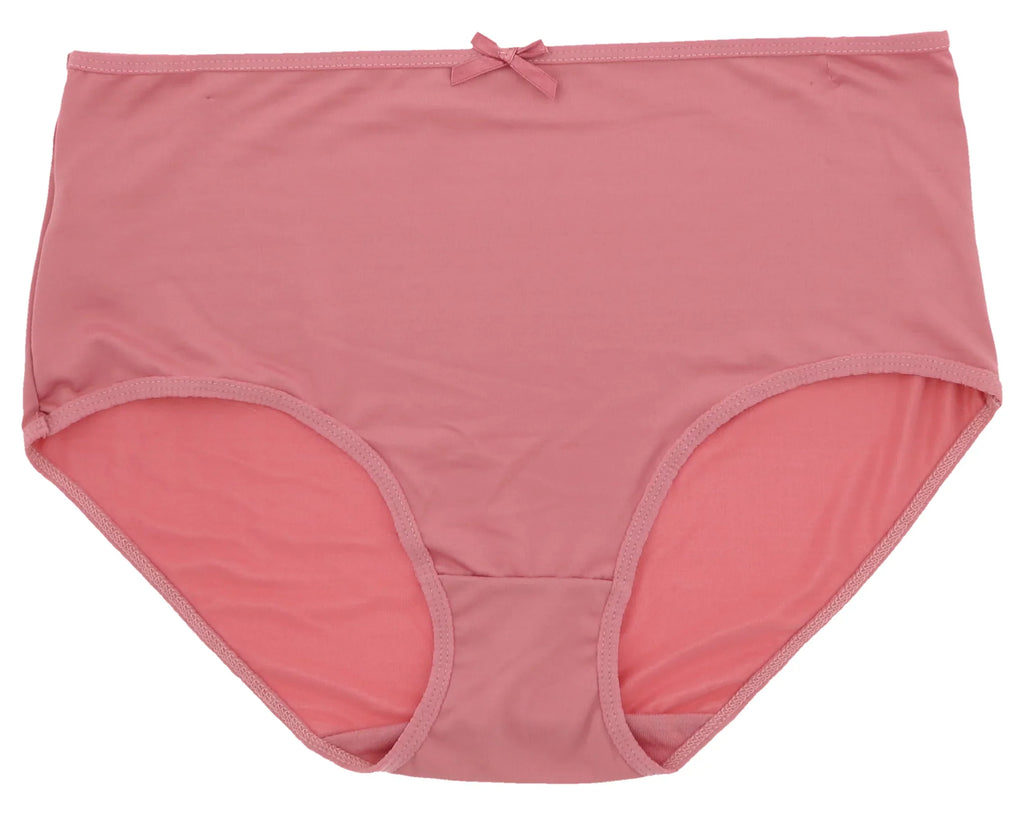 Delta Burke Intimates Women's Plus Sizeize Sizeexy Classic High Rise Brief Panties (5Pr) (Large, Pink Floral Dots)