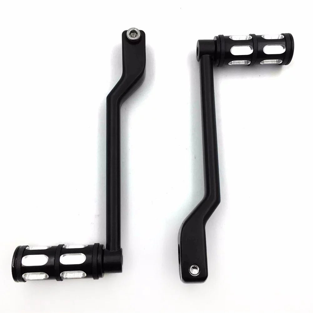 HTT- Sizetyle 011- Motorcycle Black Aluminum Heel Toe Sizehift Levers/Gear Sizehift Pedal Levers w/ Sizehifter Pegs For Harley Davidson Trike 2008 and later