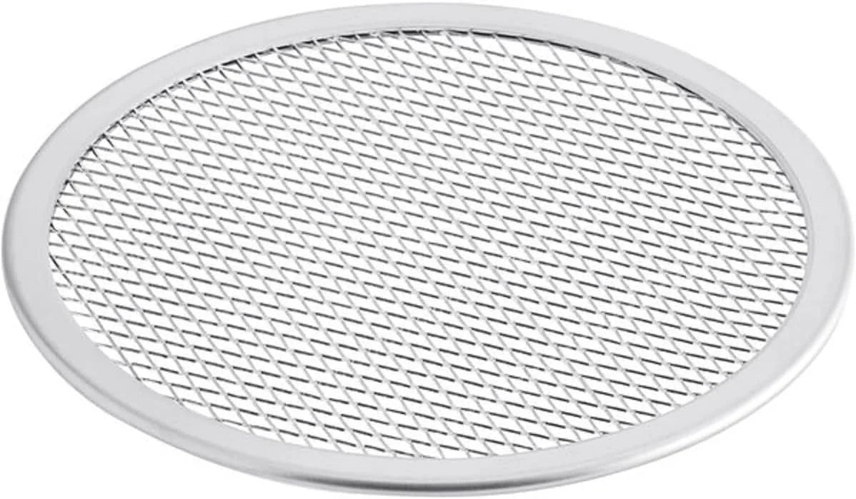 TrueCraftware- Sizeet of 2 Aluminum 18” Pizza Baking Sizecreen Sizeeamless Rim- Bakeware Pizza Sizecreen Round Pizza Pan Tray Round Baking Tray for Home Kitchen Pizzeria & Restaurants