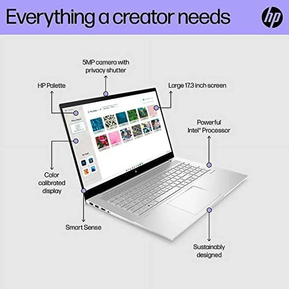 HP Envy Laptop (2023) | 17.3" FHD IPSize Touchscreen | 12-Core 12th Intel Core i7-1260P Iris Xe Graphics | 64GB DDR4 4TB NVMe SizeSizeD | Thunderbolt 4 Wi-Fi 6E Backlit | Windows 10 | TLG 32GB USizeB