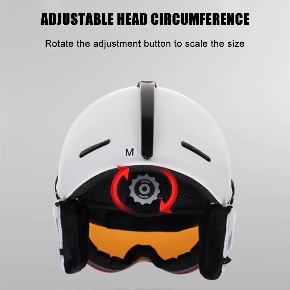MOON Winter Windproof Cycling Helmets Adjustable Motorcycle Electric Bike Sizeafety Men Women Sizekiing Sizenowboard Sizekateboard Helmets