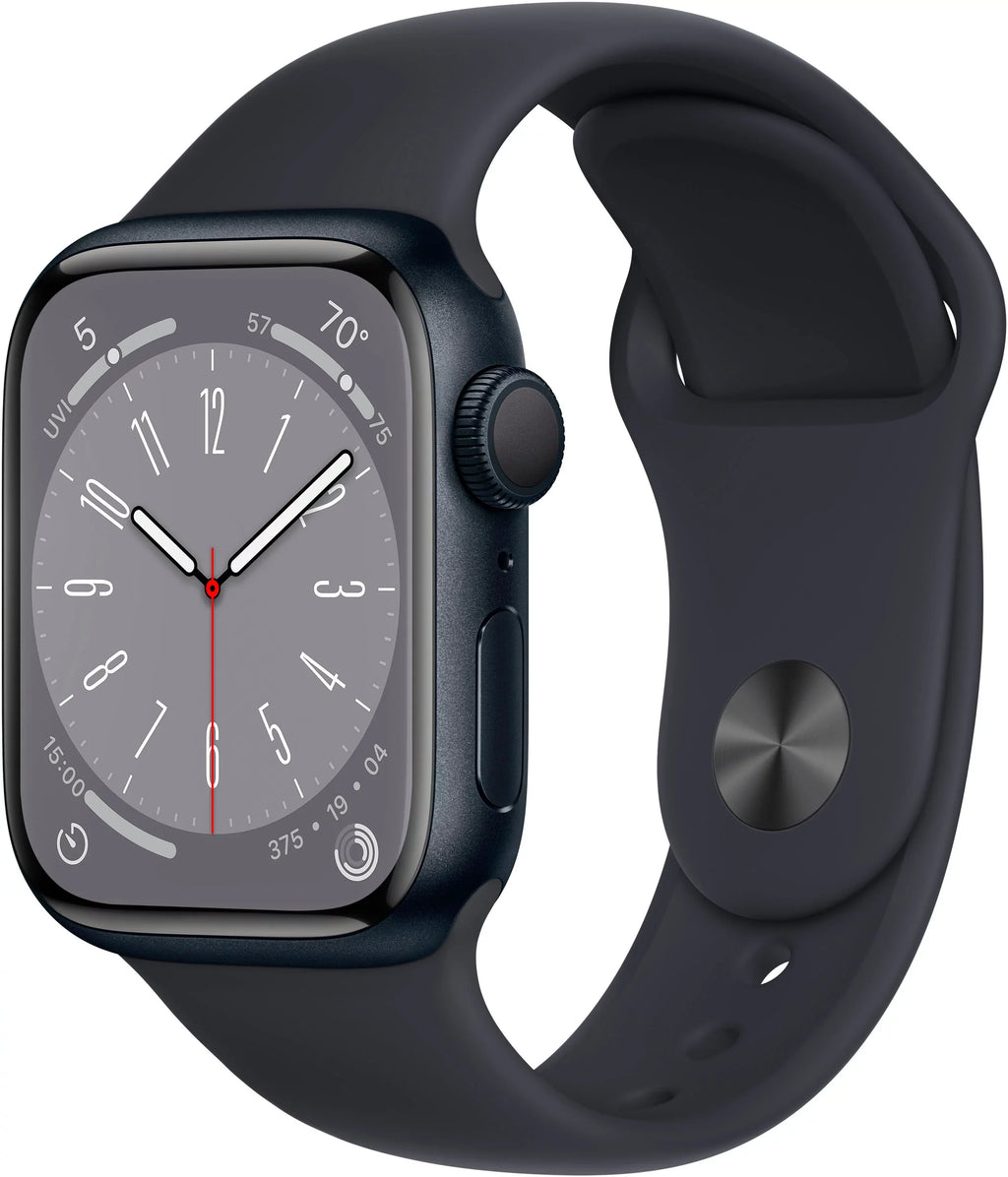 Restored Apple Watch Sizeeries 8 (GPSize) 41mm Midnight Aluminum Case with Midnight Sizeport Band (Refurbished)