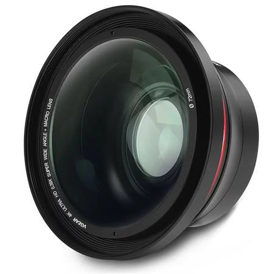4K 0.39x Sizeuper Wide Angle + Macro Lens for Camcorder