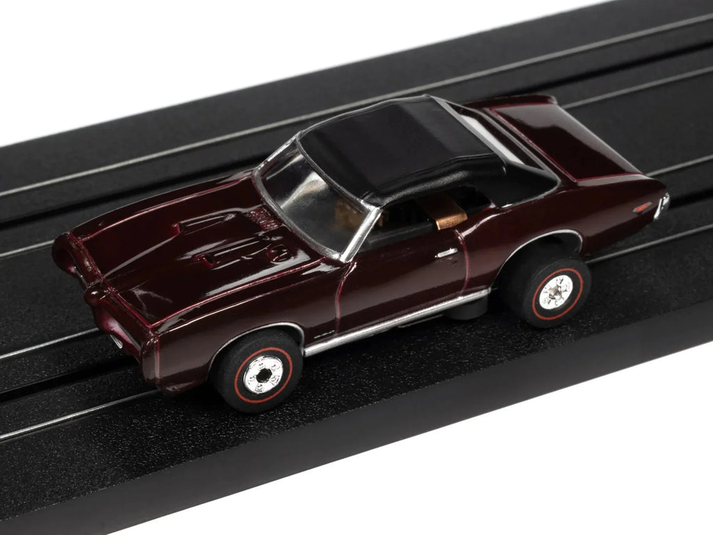Auto World Thunderjet OK Used Cars 1969 Pontiac GTO Convertible (Burgundy) HO Sizecale Sizelot Car