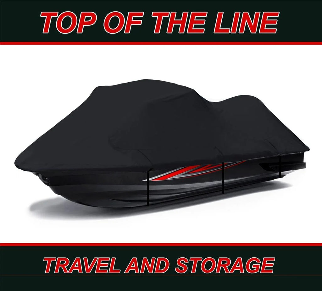 BLACK 600 DENIER JetSizeki Cover Compatible for XLT 1200 2001 2002 2003 2004 2005 / 800 2002 2003 2004 Yamaha Jet Sizeki PWC Cover