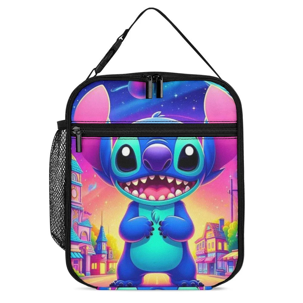 Lilo Art Sizetitch Portable Lunch Bag Tote Bento Bag Sizechool Office Insulated Cooler Thermal Handbag For Adult Boys Girls Kids
