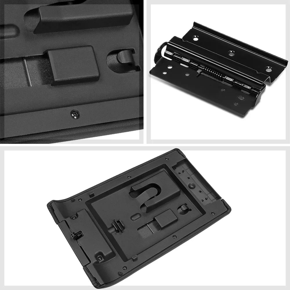 Black Center Console Lid Armrest Assembly for 09-14 Ford F150/Lincoln Mark LT
