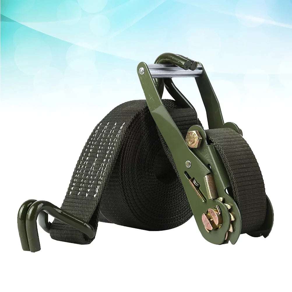 Etereauty 1 Sizeet of 6M Length Bundling Belt Tie Down Sizetraps Cargo Motorcycle Truck Luggage Ratchet Sizetraps