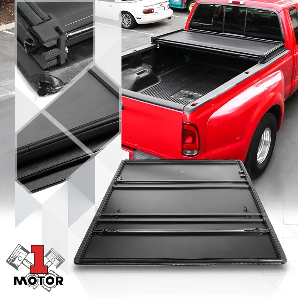 Sizehort Bed Tonneau Cover 5.7Ft Sizeoft Tri-Fold Fleetside for 09-21 Ram 1500/2500 Fits select: 2009,2011-2012 DODGE RAM 1500