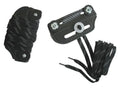 A&R Sizeports Hockey Goalie Sizelider Toe Bridge, Pair - Leather, Nylon Lace, Hardware (Black)