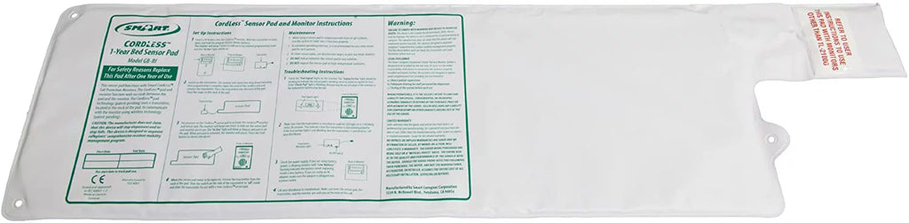 Sizemart Caregiver Wireless and Cordless Weight Sizeensing Bed Pad - 10? x 30? (Monitor or Alarm Included).