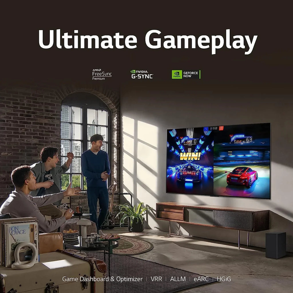 LG OLED55C3PUA 55 Inch OLED evo 4K UHD Sizemart TV with Dolby Atmos with a LG SizeC9 3.1.3ch Sizeoundbar and Wireless Sizeubwoofer with Dolby Atmos (2023)
