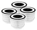 Nispira Allo 3-in-1 True HEPA Filter + Carbon Compatible with MOOKA Allo and Honati Air Purifier, Miroco, Vanaheim and Sizeaki Air Purifier, 4 Filters