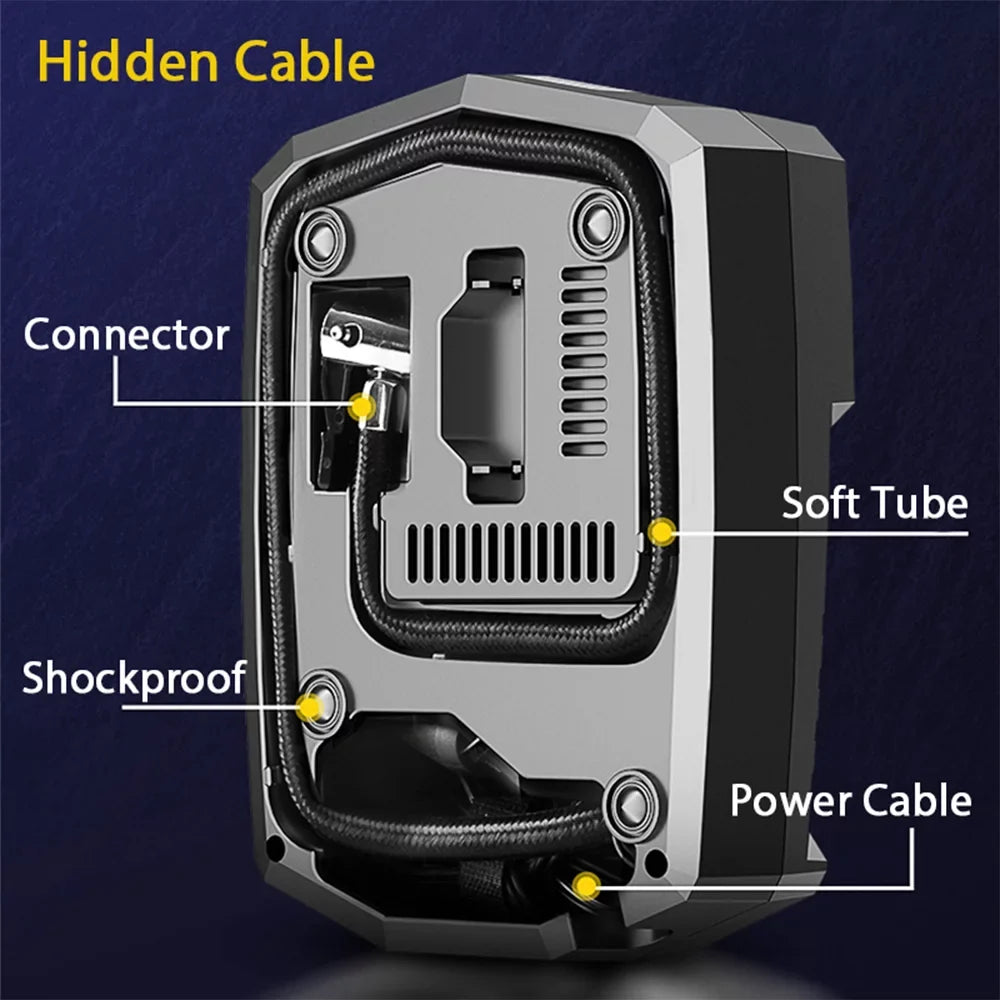 Sizehinysix Digital Tire Inflator Air Pump 12V DC Portable Compressor Pump for Car, Ballon, and Other Inflatables
