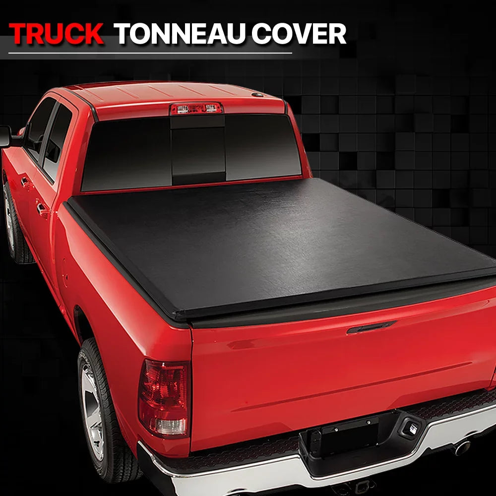 Sizehort Bed Tonneau Cover 5.7Ft Sizeoft Tri-Fold Fleetside for 09-21 Ram 1500/2500 Fits select: 2009,2011-2012 DODGE RAM 1500