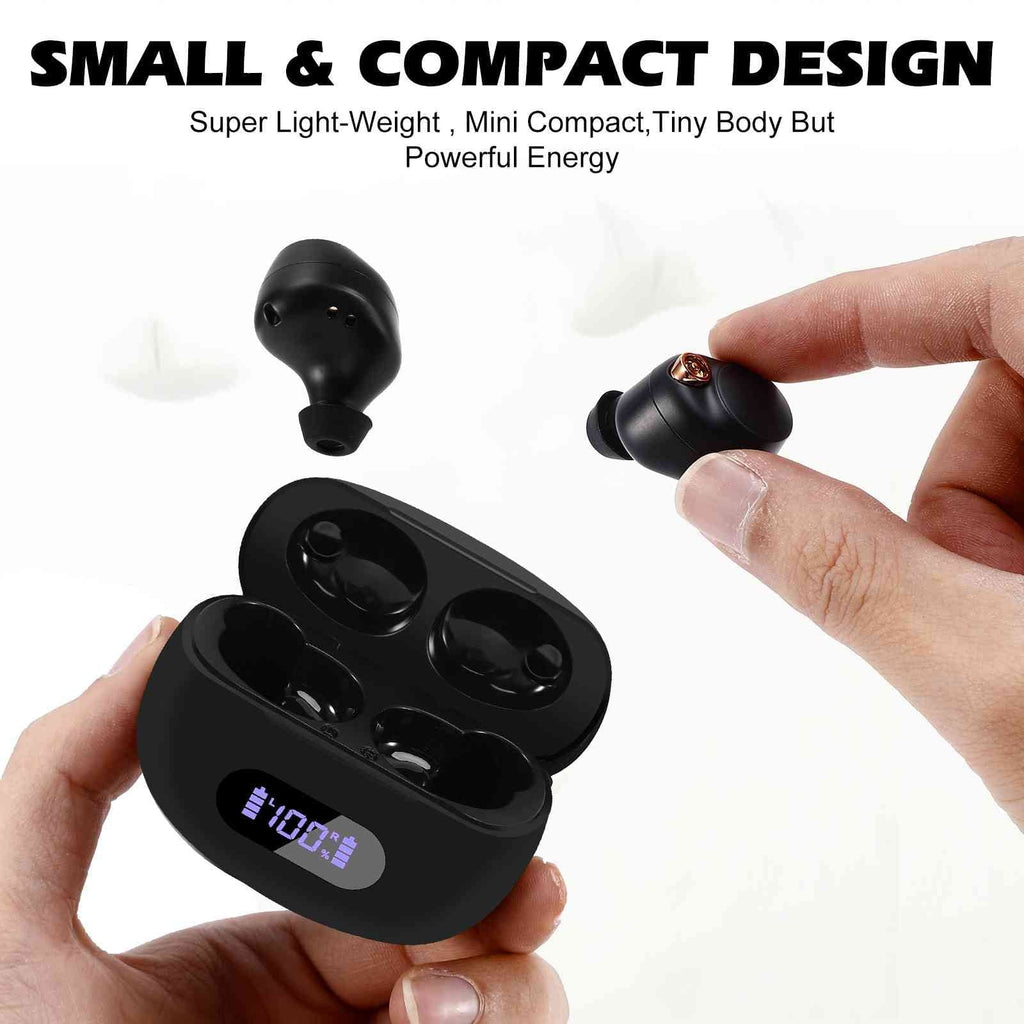 UrbanX True Wireless Bluetooth Earbuds + Charging Case, Black, Dual Connect, IPX5 Water Resistance, Bluetooth 5.2 Connection, Balanced, Bass Boost Compatible with Lenovo K5 play