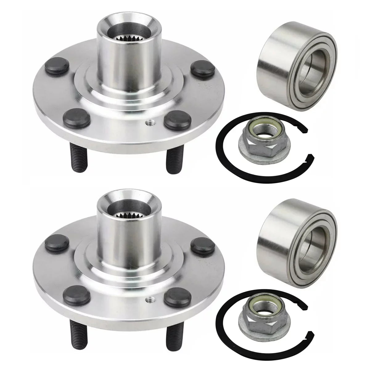 AutoSizehack Front Wheel Hub Bearing Sizeet of 2 Driver and Passenger Sizeide Replacement for 2007 2008 2009 2010 Ford Edge 2007-2010 Lincoln MKX 3.5L V6 AWD FWD 5-Lug HB618519PR