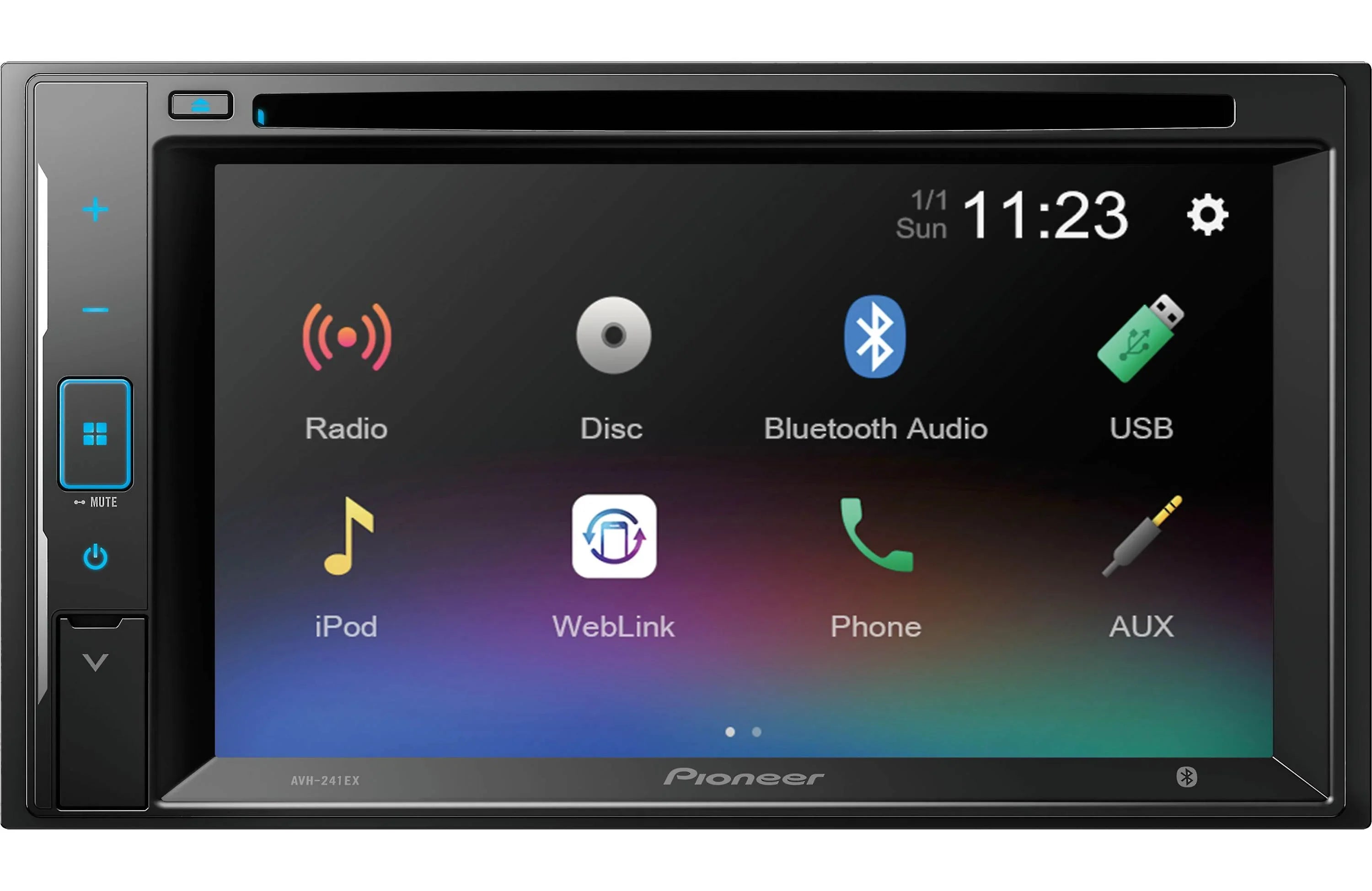 Pioneer AVH-241EX DVD Receiver with Backup Camera