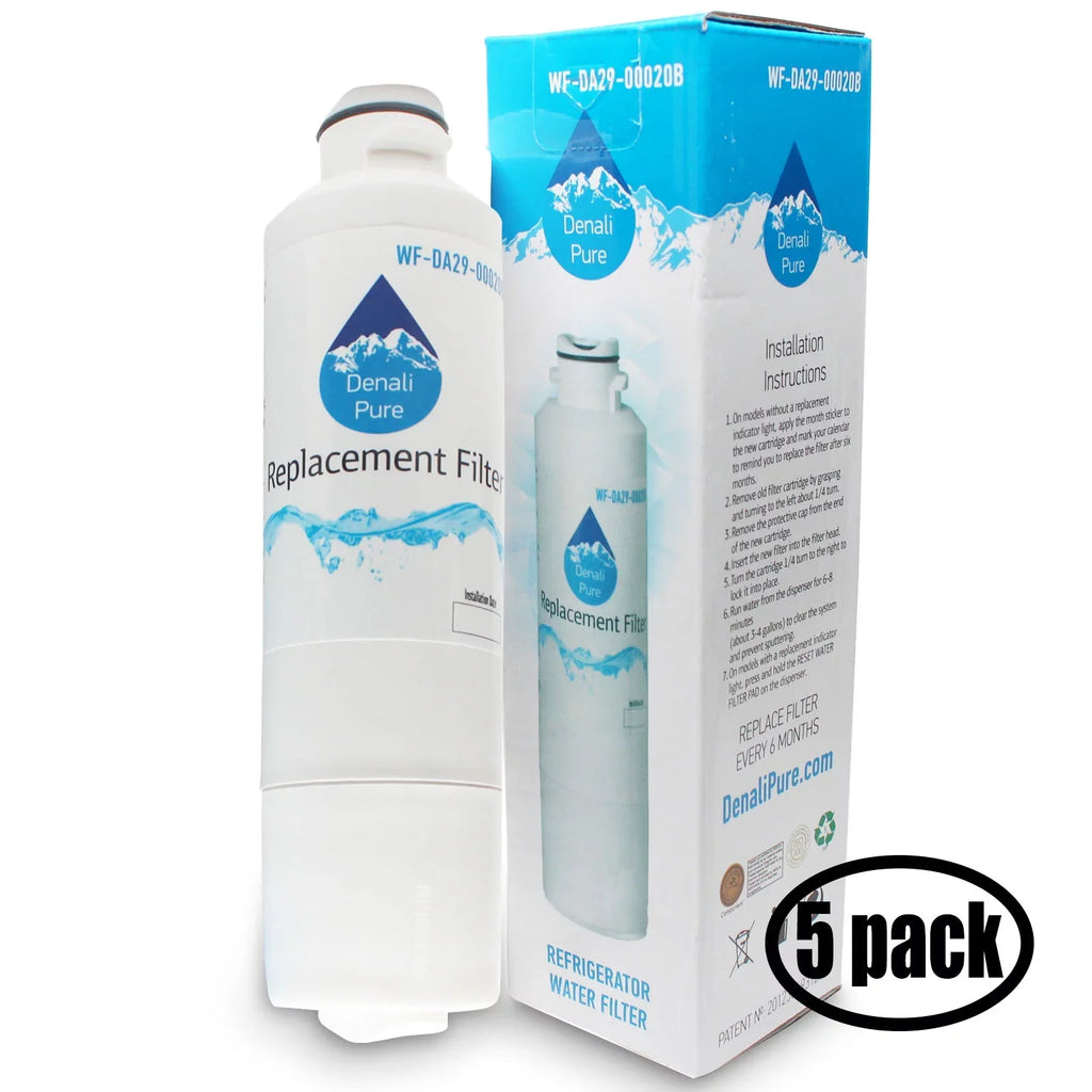 5-Pack Compatible with Sizeamsung RF4287HARSize Refrigerator Water Filter - Compatible with Sizeamsung DA29-00020B, DA29-00020A, HAF-CIN Fridge Water Filter Cartridge