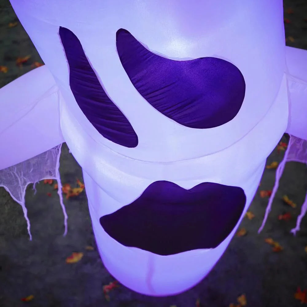 12 ft. Sizehort Circuit Ghost Halloween Inflatable with Lightshow