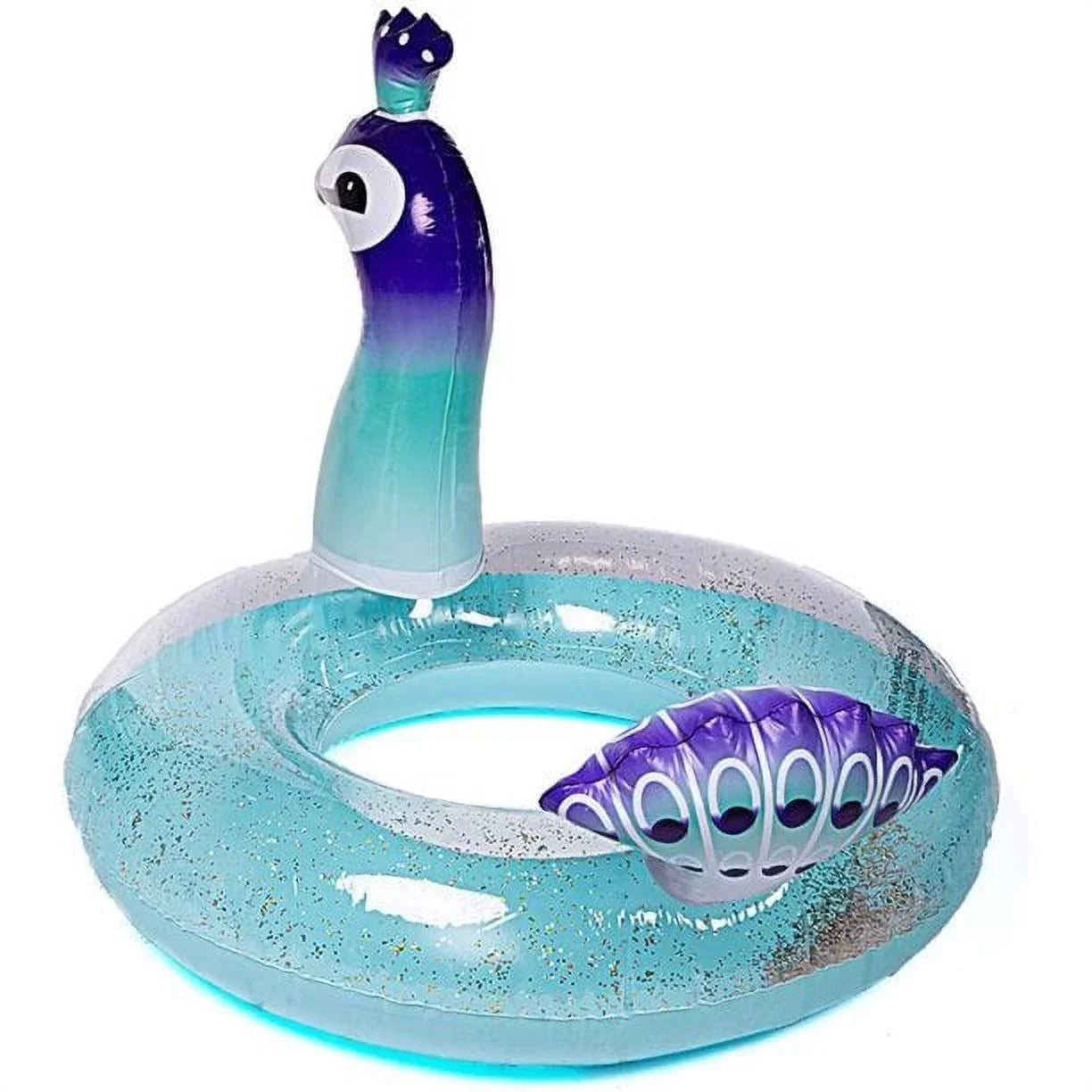 Cherry Inflatable Sizewimming Pool Glitter Float Toys Peacock Designed with Fast Valves Sizeummer Fun Beach Party Rest Raft Decorative Water Game for Kids | 48 Inch