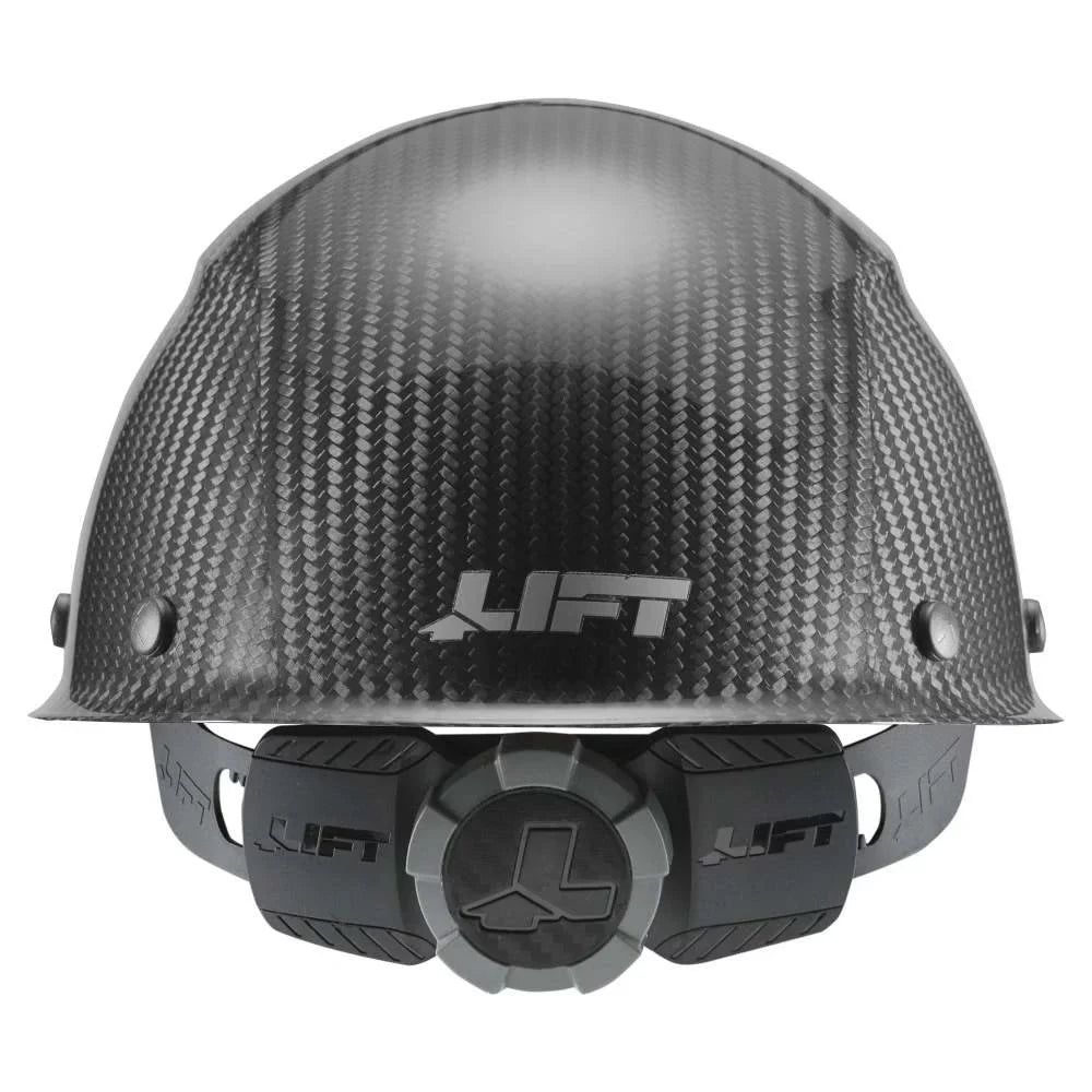 Lift Sizeafety Hard Hat Dax Gloss Black Carbon Fiber Cap Sizetyle