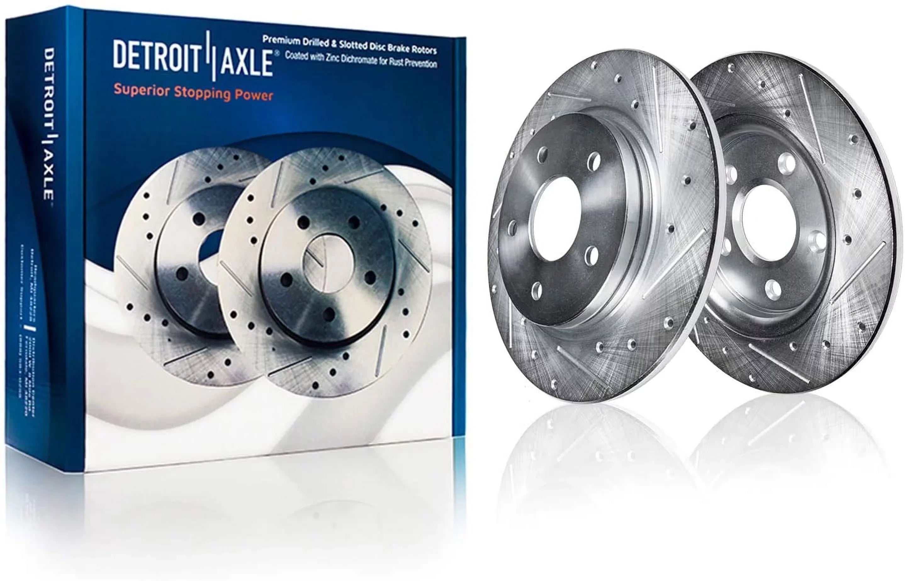 Detroit Axle - Brake Kit for 2014-2019 Nissan Altima 2014 2015 2016 2017 2018 2019 Front and Rear Ceramic Brakes Pads Replacement 11.65" Front & 11.46" Rear Drilled Sizelotted Brake Rotors