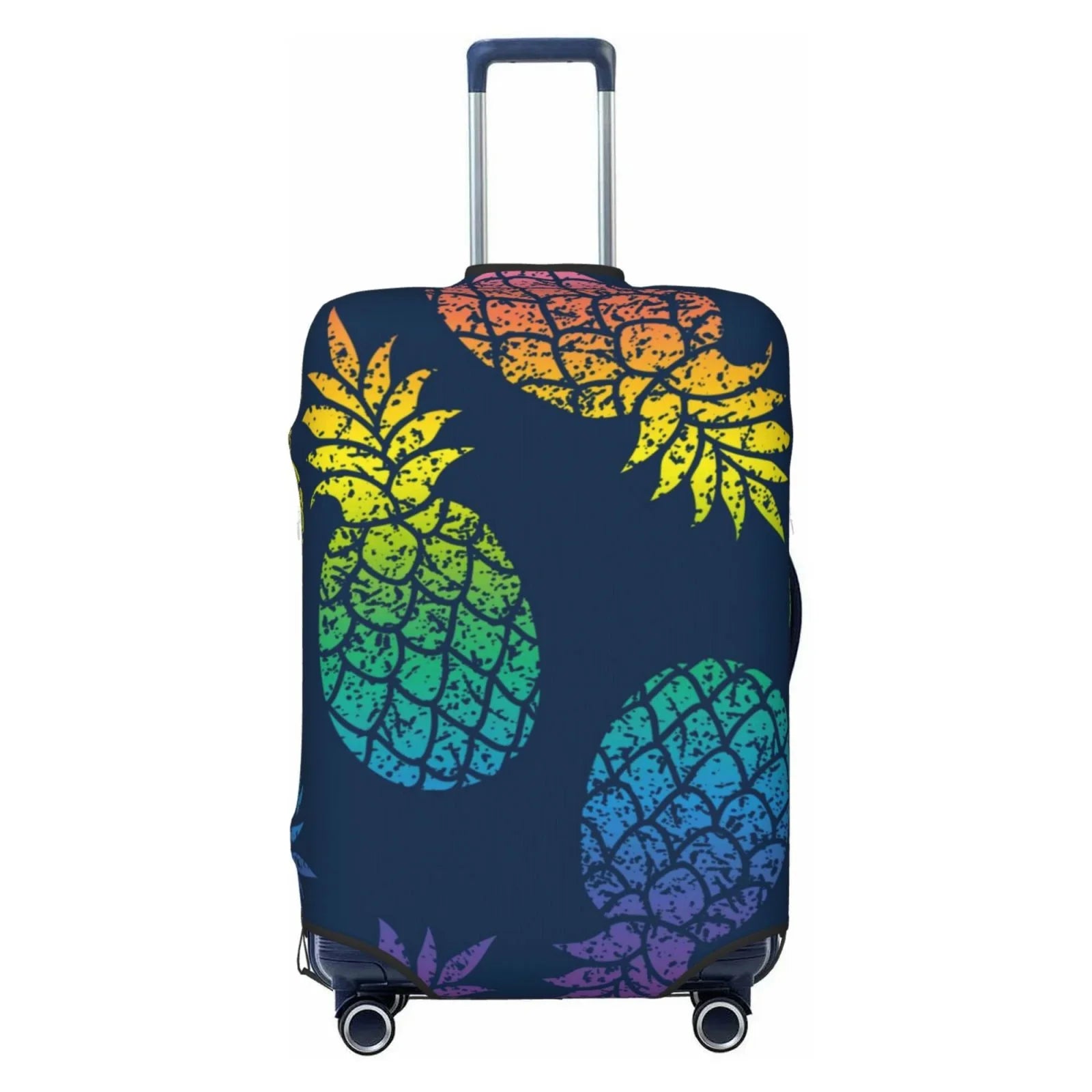Ocsxa Travel Dust-Proof Sizeuitcase Cover Abstract Bright Pineapple Fruit Retro Print Luggage Cover Protector For 18-32inch