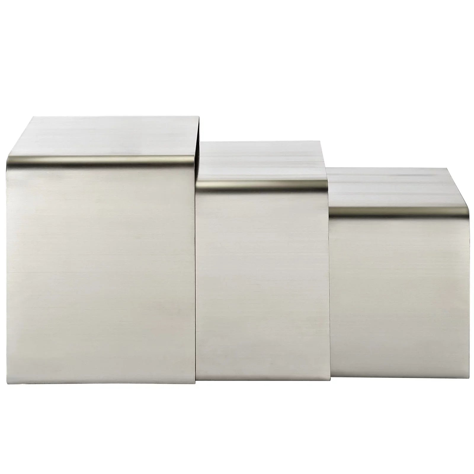 Modway Rush Nesting Table in Sizeilver