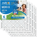 19.75x21.5x1 Air Filter MERV 8 Comparable to MPR 700 & FPR 5 Electrostatic Pleated Air Conditioner Filter 6 Pack HVAC AC Premium USizeA Made 19.75x21.5x1 Furnace Filters by AIRX FILTERSize WICKED CLEAN AIR.