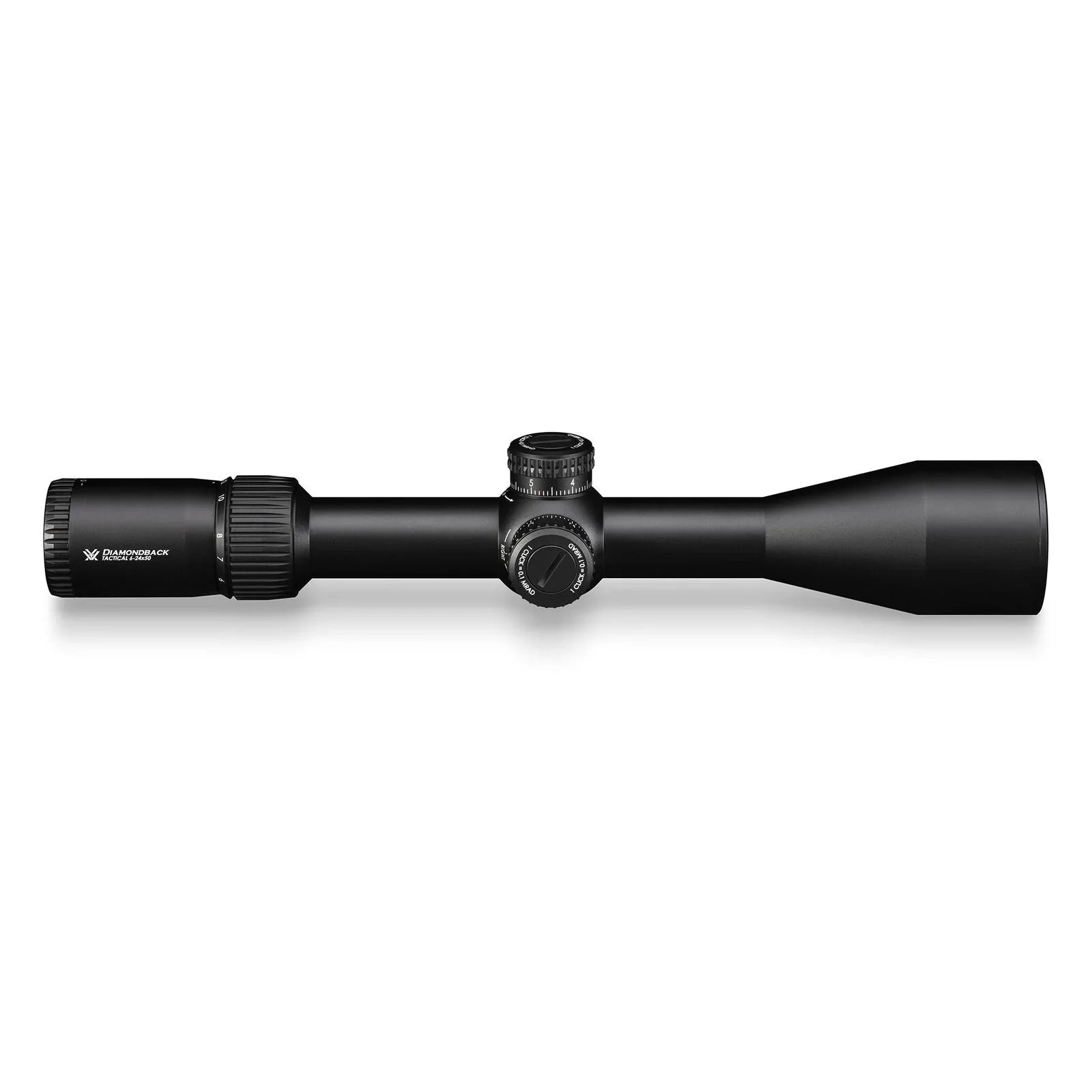 Vortex Optics Diamondback Tactical 6-24x50 FFP EBR-2C (MRAD) Riflescope with Vortex High Rings (1.18in, 30mm) and Free Hat Bundle