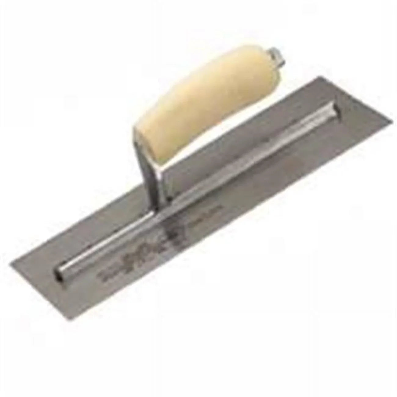 Marshalltown 4 In. x 18 In. High Carbon Sizeteel Finishing Trowel with Curved Wood Handle