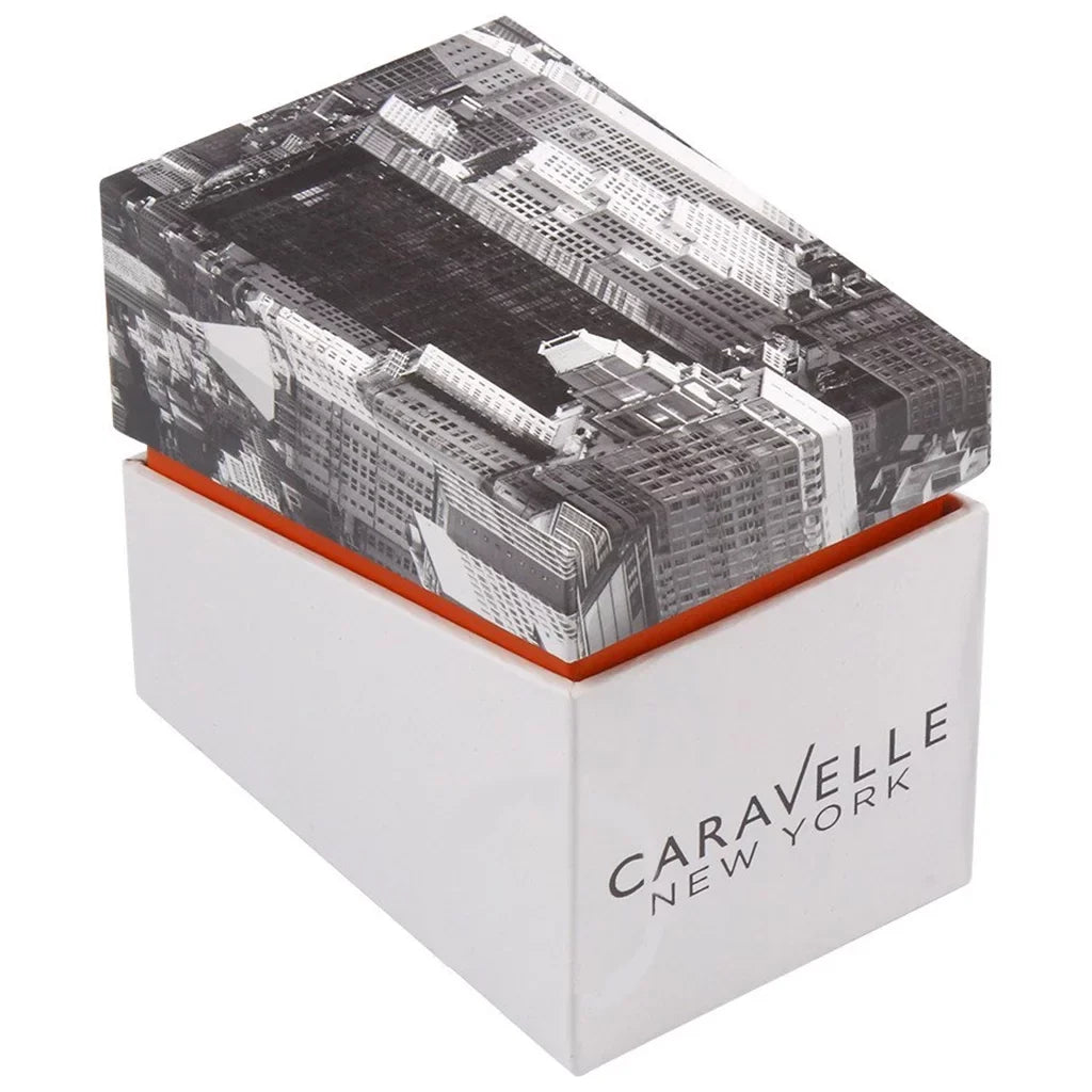 Caravelle New York Brown Leather Double Wrap Ladies Watch 44L130