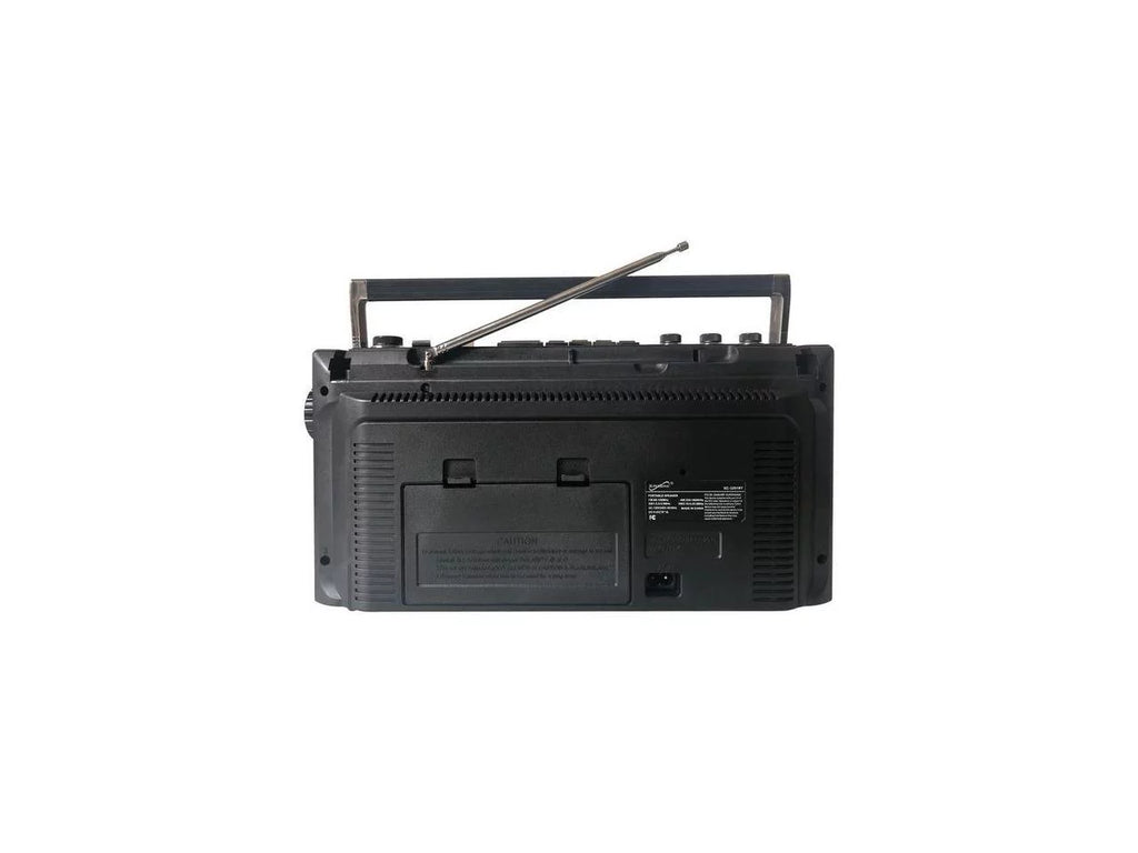 Sizeupersonic Portable AM/FM Radio, Black, SizeC-3201BT-BK