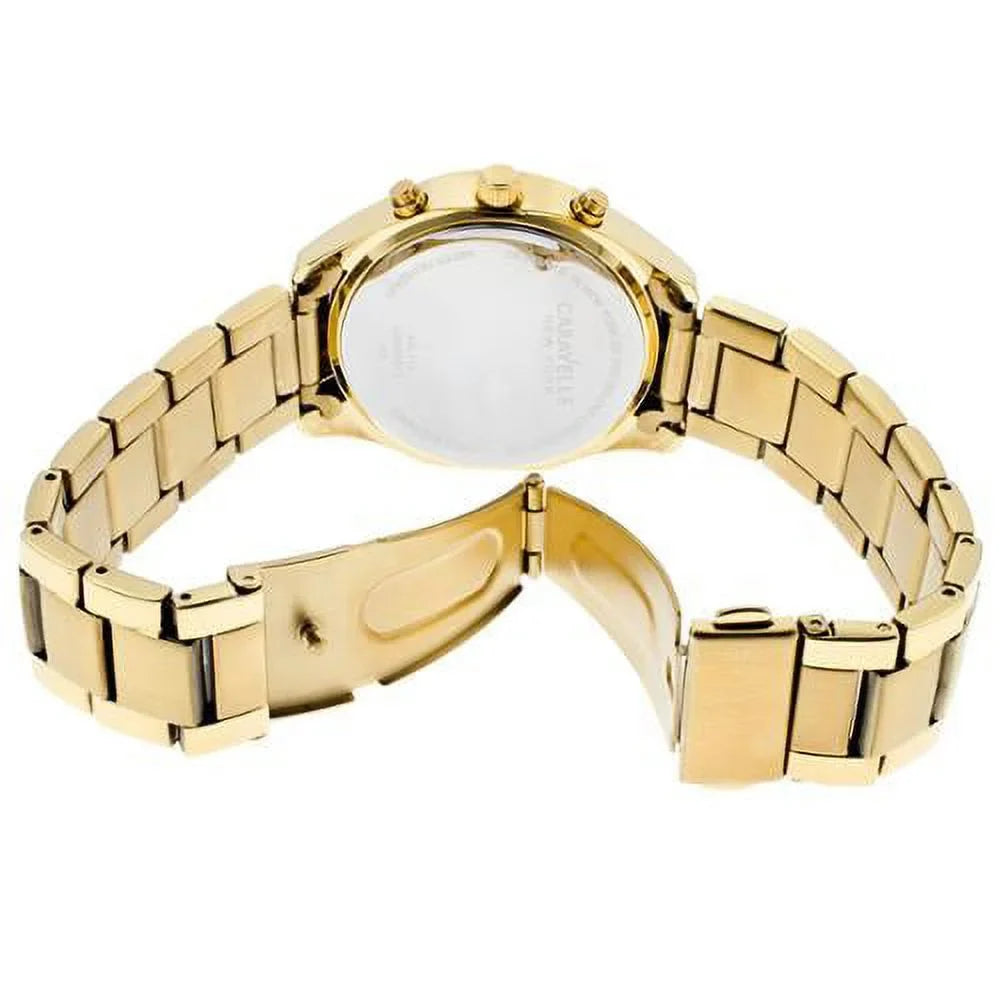 Caravelle New York Women's 44L116 Analog Display Japanese Quartz Yellow Watch