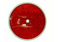 Cortina 13-099-32 3-3/8" Dia. Reflector - Center Hole Mount - Red (60 Pack)