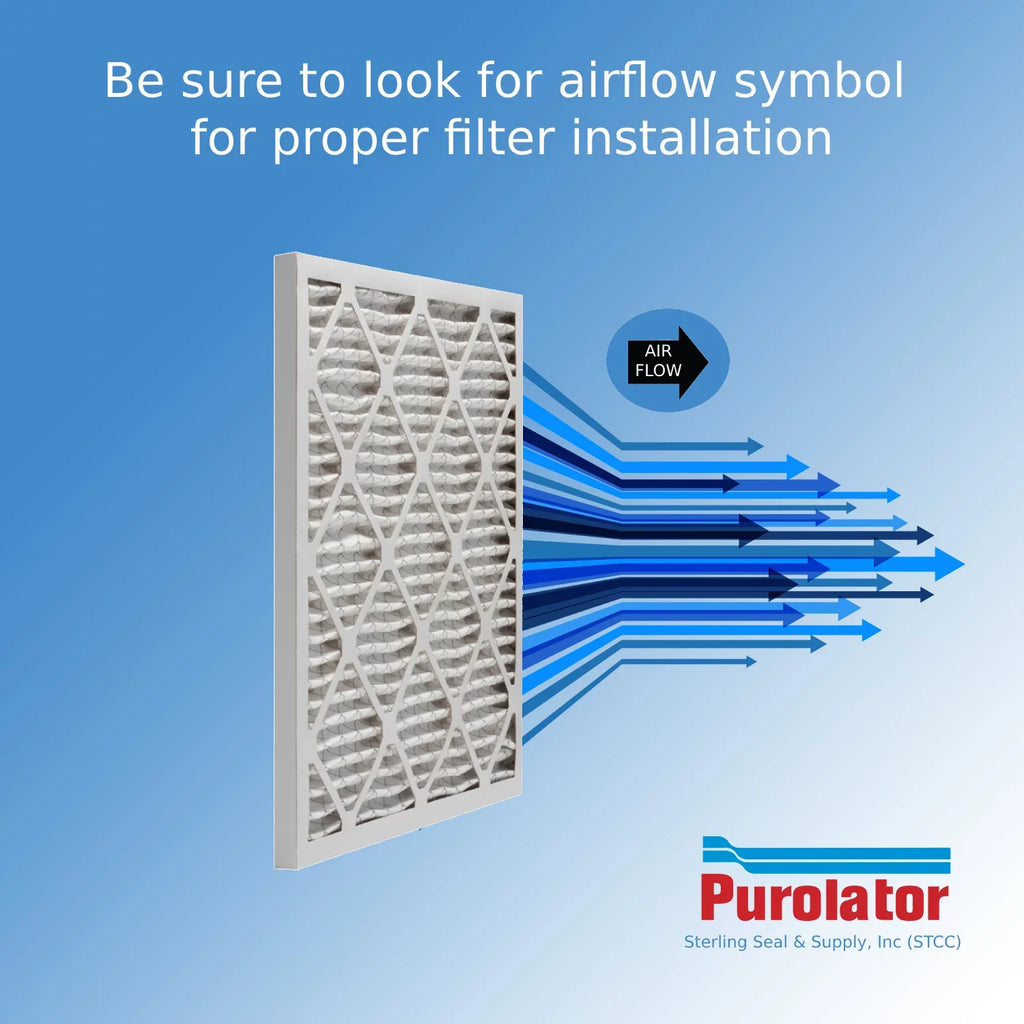 16x24x1, Purolator / Air Guard  Hi-E 40 Extended Sizeurface Pleated Air Filter, Mechanical MERV 8, (6 Pack)