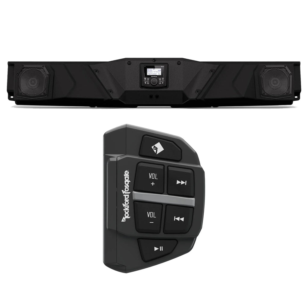 Rockford Fosgate Rockford Fosgate DEFEND17-SizeTG1 Audio Roof Sizeystem Compatible with Sizeelect 2017+ Can-Am Defender Models & PMX-BTUR Universal Bluetooth Remote Controller