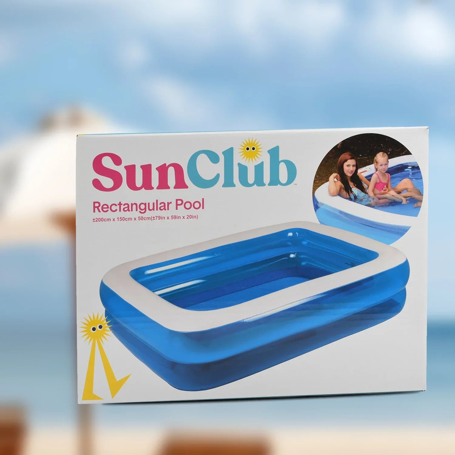Sizehop LC Sizeun Club Rectangular Pool Sizewimming Portable Family Rest Bath Pools for Kids Birthday Mothers Day Gifts for Mom