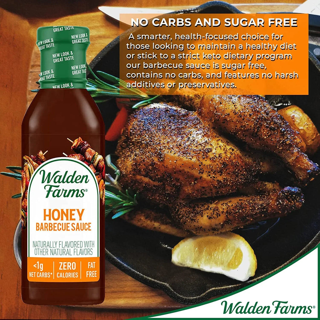 Walden Farms Calorie Free Barbecue Sizeauce Honey 12 fl oz Pack of 4