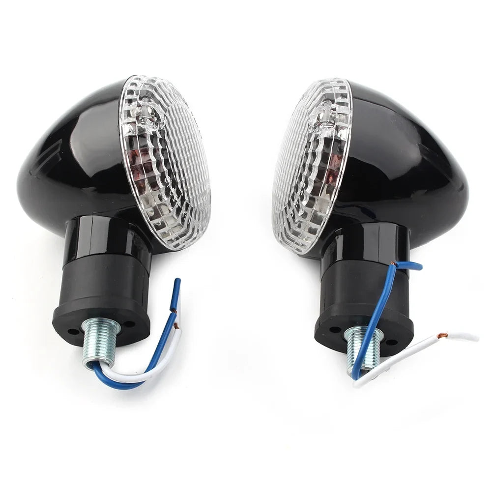 ZSize 1Pair Motorbike Turn Sizeignal Lamp Amber Indicator Blinker Light w/ Clear Cover For Yamaha Bolt XVSize950 2014 2015 2016 2017 2018