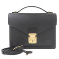 Authenticated Used Louis Vuitton LOUISize VUITTON Epi Monceau 2WAY Bag Noir M52122