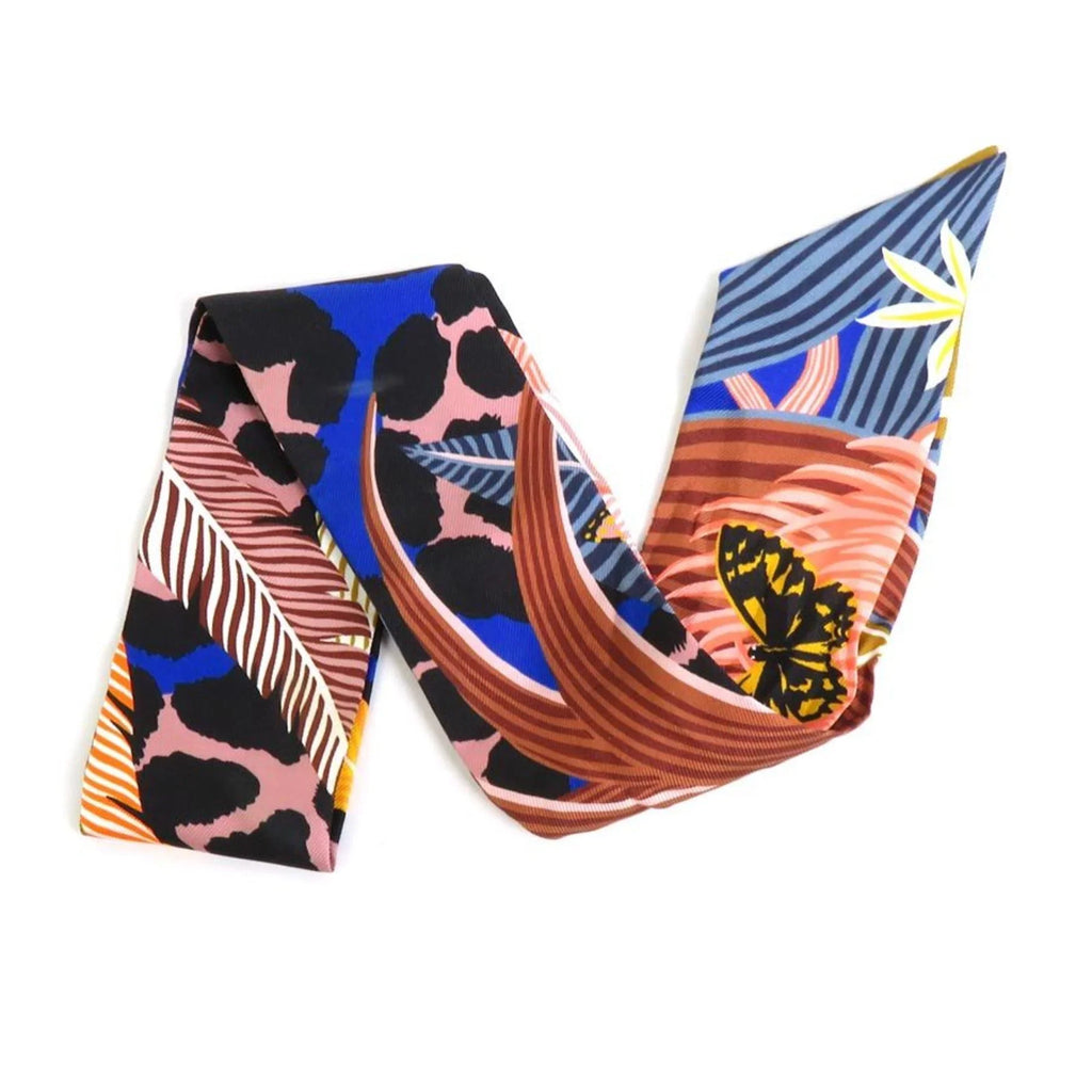 Pre-Owned HERMESize Sizecarf Twilly Sizeilk Multicolor Women's (Good)