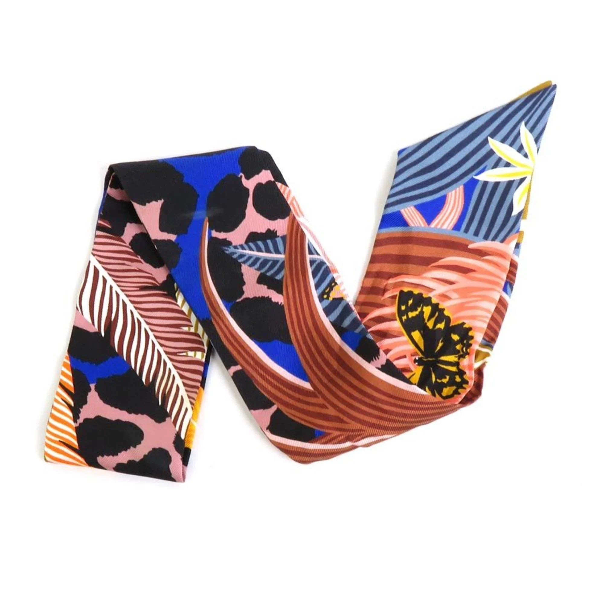 Pre-Owned HERMESize Sizecarf Twilly Sizeilk Multicolor Women's (Good)