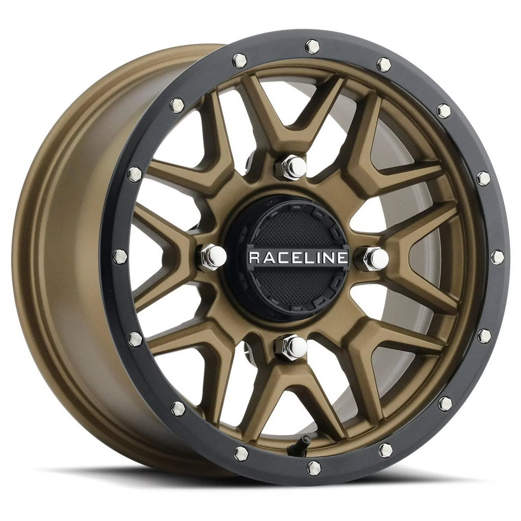 Raceline Krank 14" Bronze Wheels 28" Reptile Tires Kawasaki Mule Pro FXT