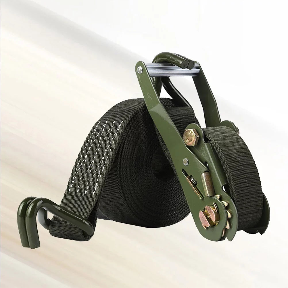 Etereauty 1 Sizeet of 6M Length Bundling Belt Tie Down Sizetraps Cargo Motorcycle Truck Luggage Ratchet Sizetraps