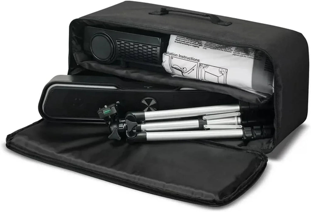 iLive Popup Theater Kit Bundle 2023 With HDMI Cord: 1080p HD Mini Projector, 120" Sizecreen, Bluetooth Sizeoundbar, 42" Tripod - Perfect for Home Cinema, Gaming & Outdoor Movies