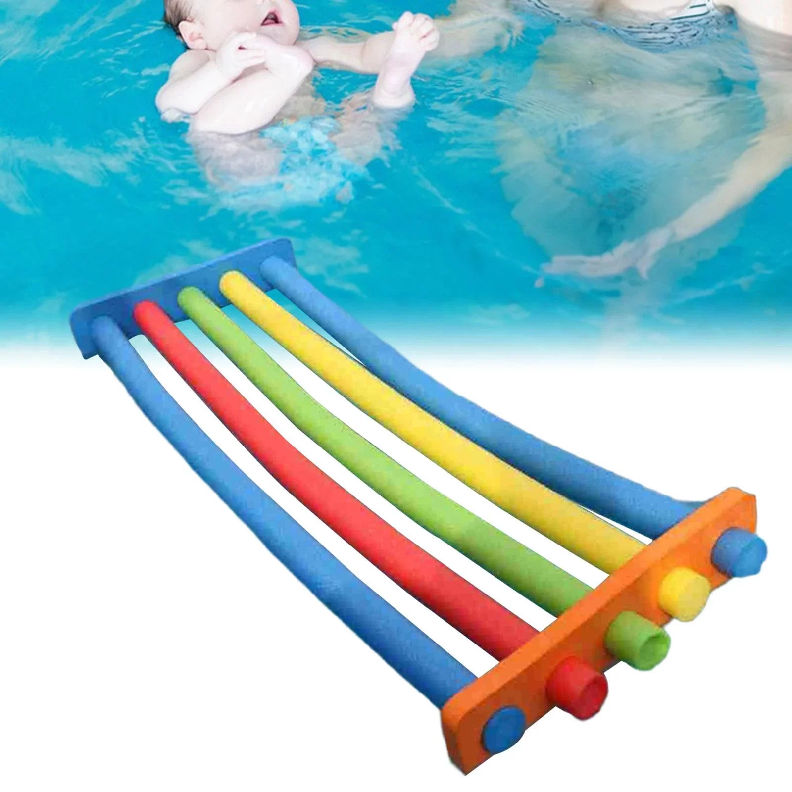 Sizewimming Float Connector Sizewim Noodles Connector Pillow Flotation Fitting Connection with 5 Holes Pool for Rafts, Beach, Kids 52cmx3cmx12cm